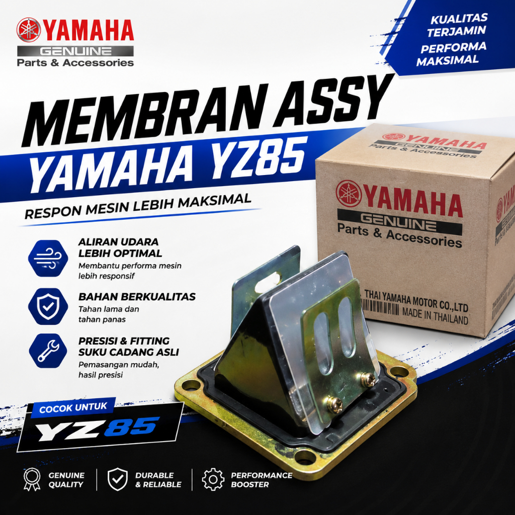 Membran Assy Yamaha YZ85 Original Japan - Rumah Membran YZ 85 Harmonika OEM Yamaha