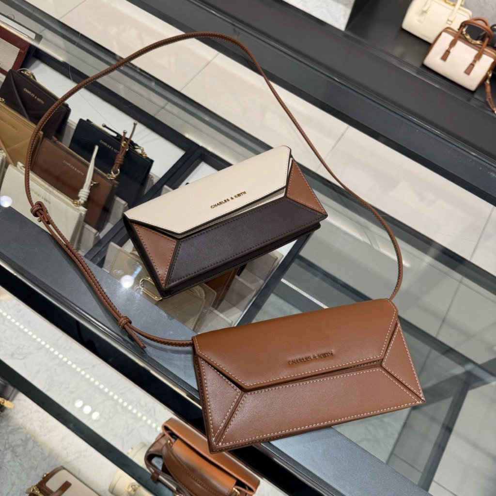 tas dompet nasrin geometric long wallet charles&keith