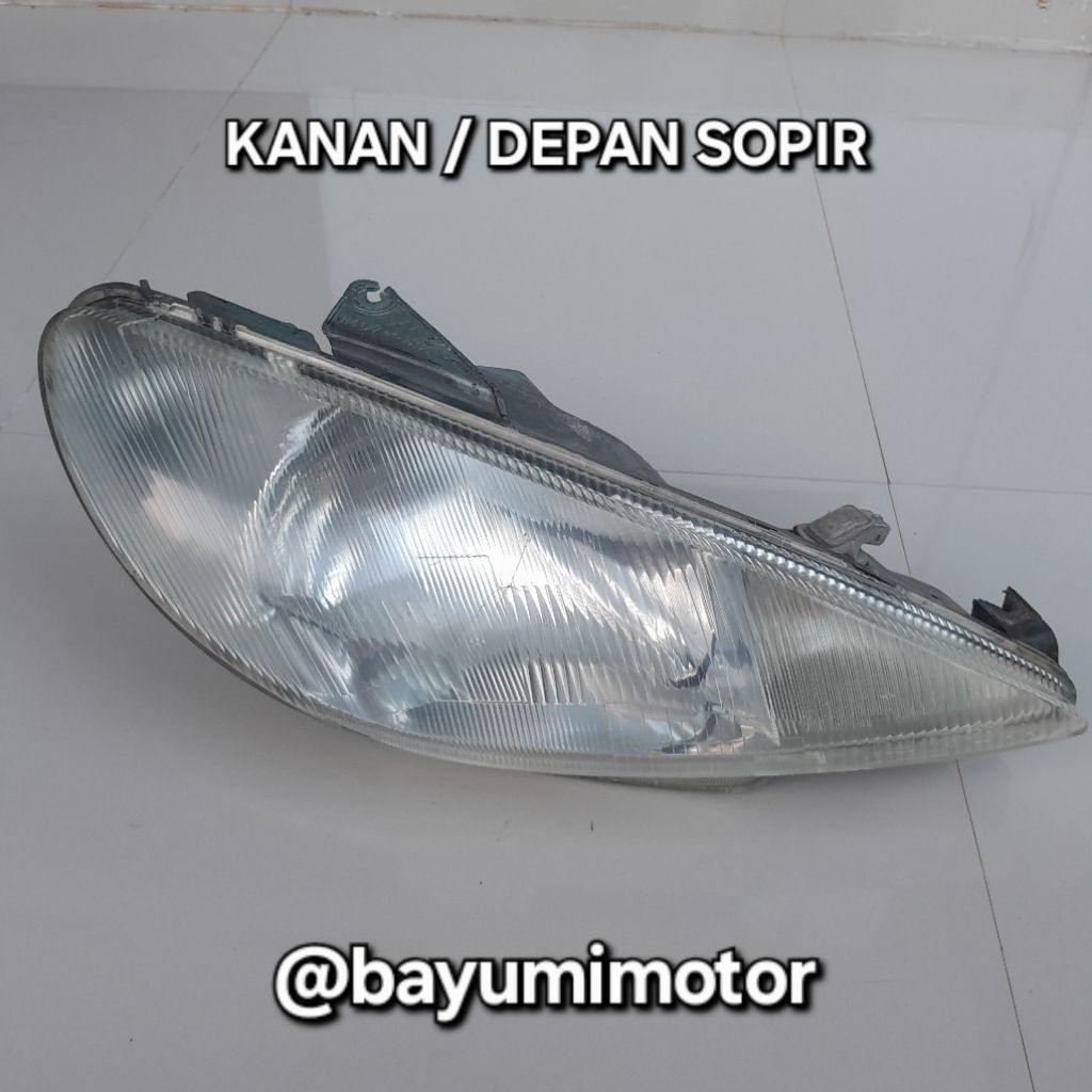 Headlamp lampu depan PEUGEOT 206 KANAN copotan
