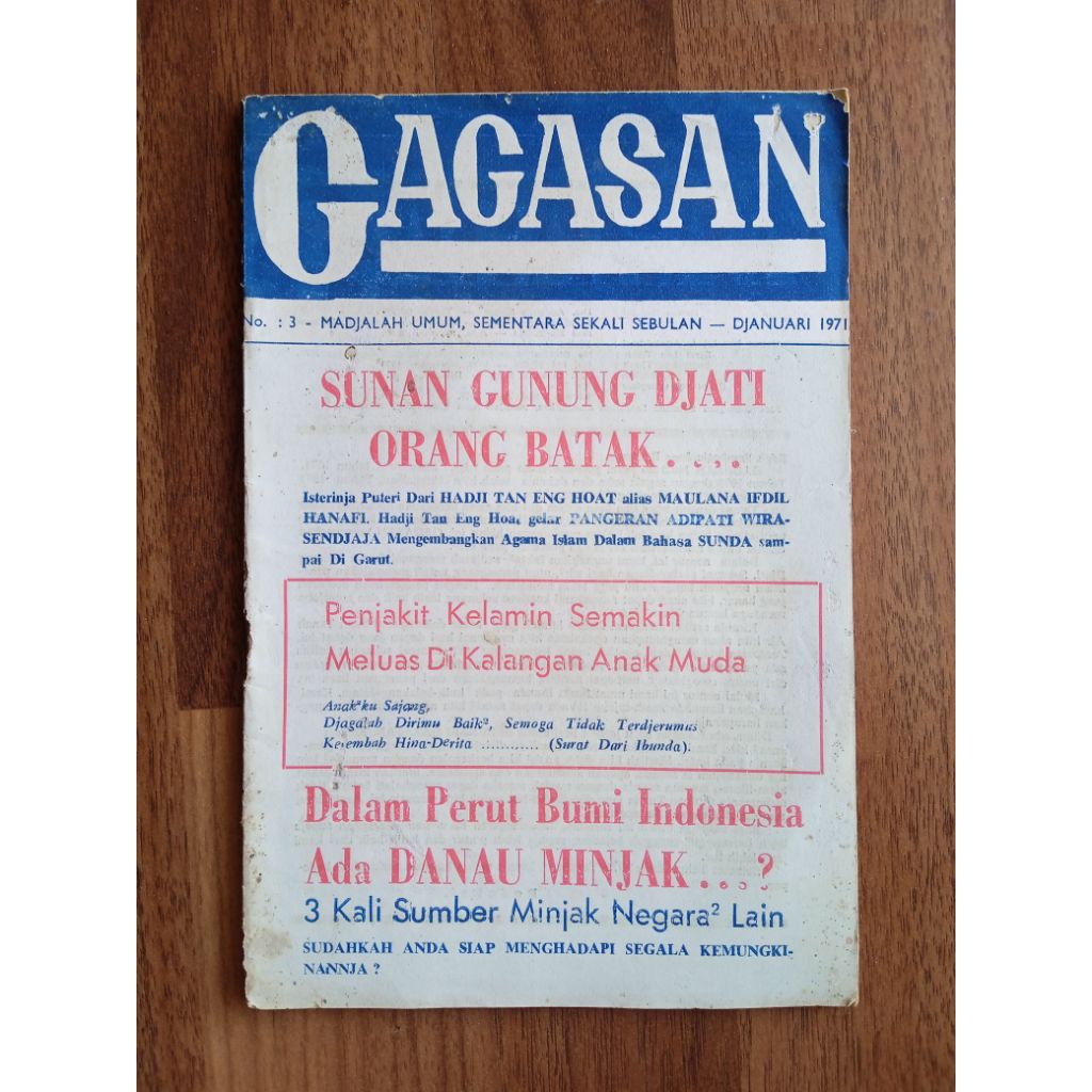Majalah umum gagasan - sunan gunung jati orang Batak tahun 1971