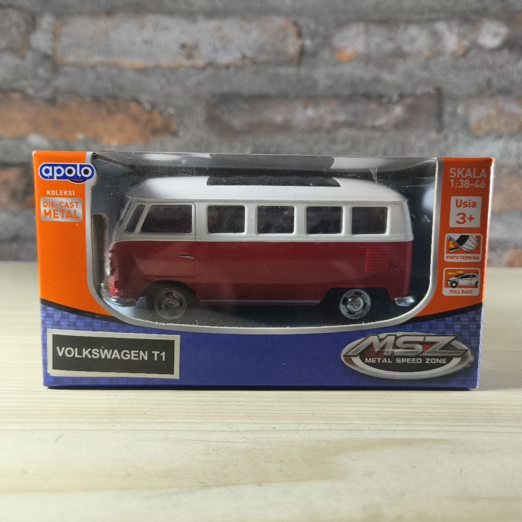 Apolo MSZ Volkswagen T1 Skala 1:46 Open Side Door - Reguler Box Unsealed