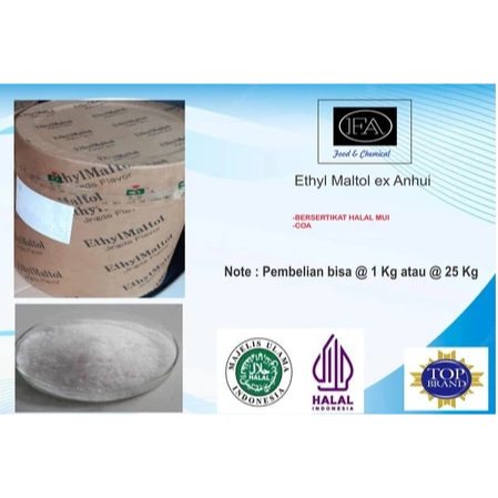 Repack ETHYL MATOL EX ANHUI JINHE CHINA 100 Gram MALTOL ETIL ETYL ETHIL MALTOL POWDER BUBUK MURAH 10