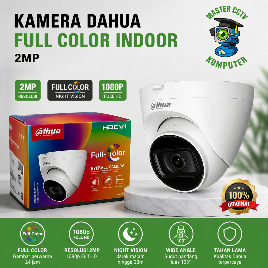 KAMERA DAHUA FULL COLOR INDOOR 2MP