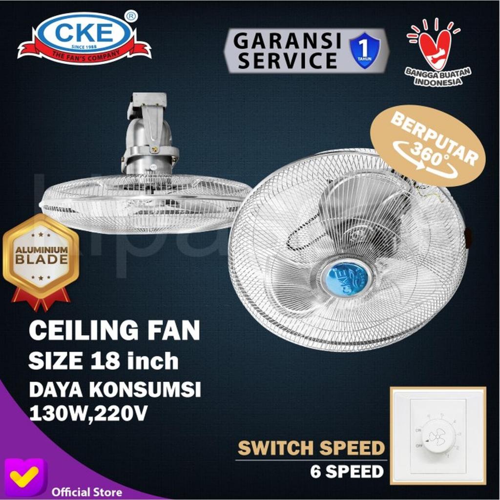 CKE Kipas Angin Plafon Orbit Autofan 18 Inch CKE Ceiling Orbit Fan 18