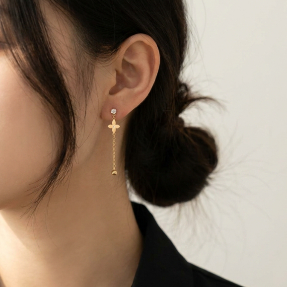 Anting Panjang Anting Wanita Anting Titanium Anti Karat Anti Luntur