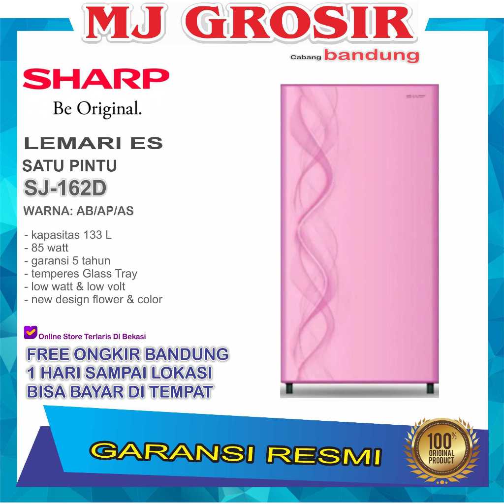KULKAS SHARP SJ 162 D LEMARI ES 1 PINTU SJ162D SJ 162D KIREI 3