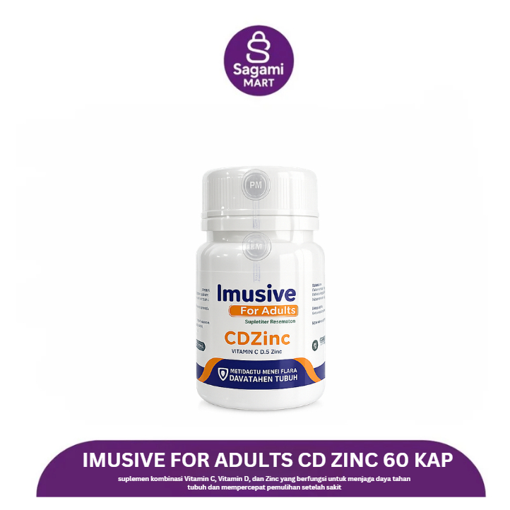 Imusive For Adults CD Zinc isi 60 Kapsul