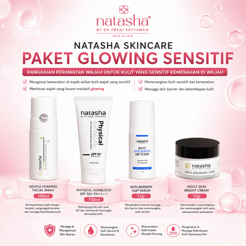 NATASHA SKINCARE PAKET GLOWING SENSITIF NEW