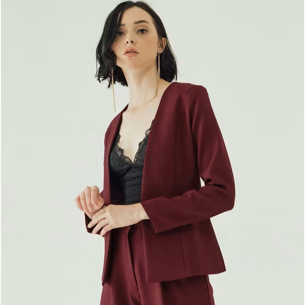 PL blzr.id Preloved blazer.id blazer wanita blazer merah baju merah kemeja merah maroon