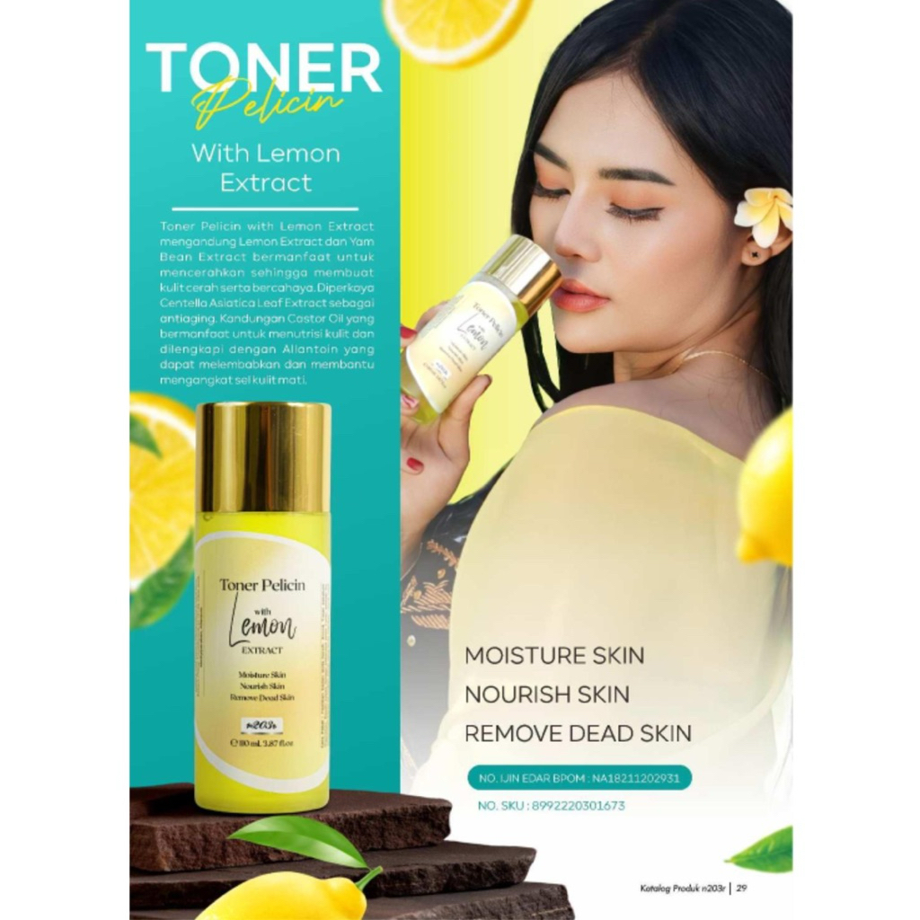 N203R AHA Toner Pelicin with Extract Lemon