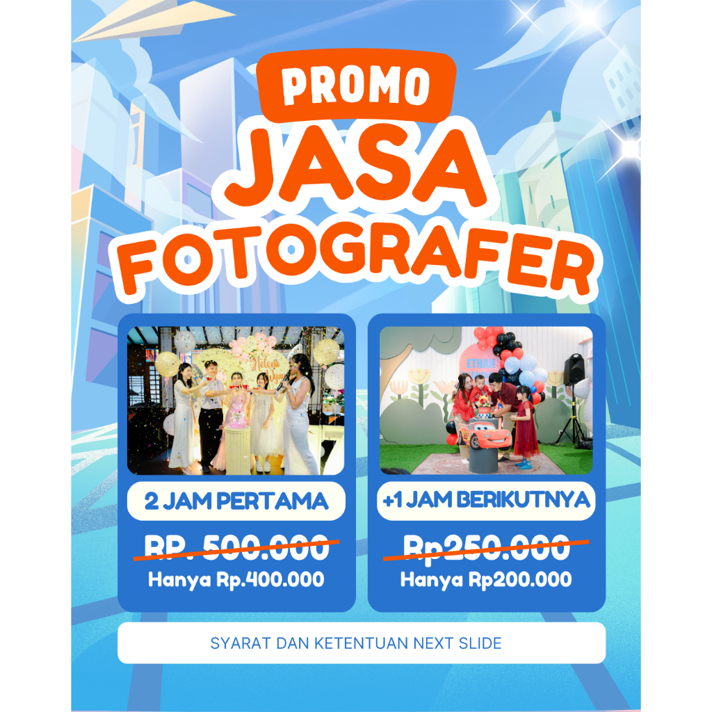 Promo Jasa Fotografer Acara Keluarga