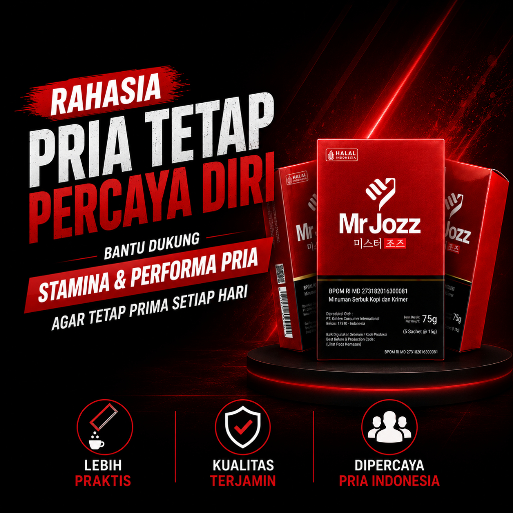 Mr Jozz Kopi Robusta Berkhasiat 1 Box Isi 3 Ekstrak Ginseng, Guarana Berkualitas