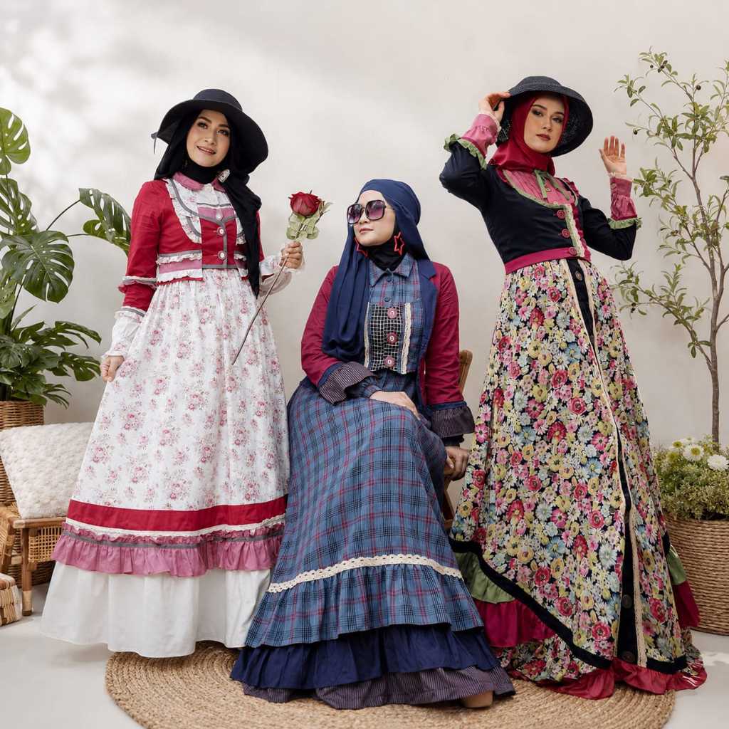 ESME FASHION Gamis Terbaru Edisi EUROPEAN - ORIGINAL [Bisa COD]