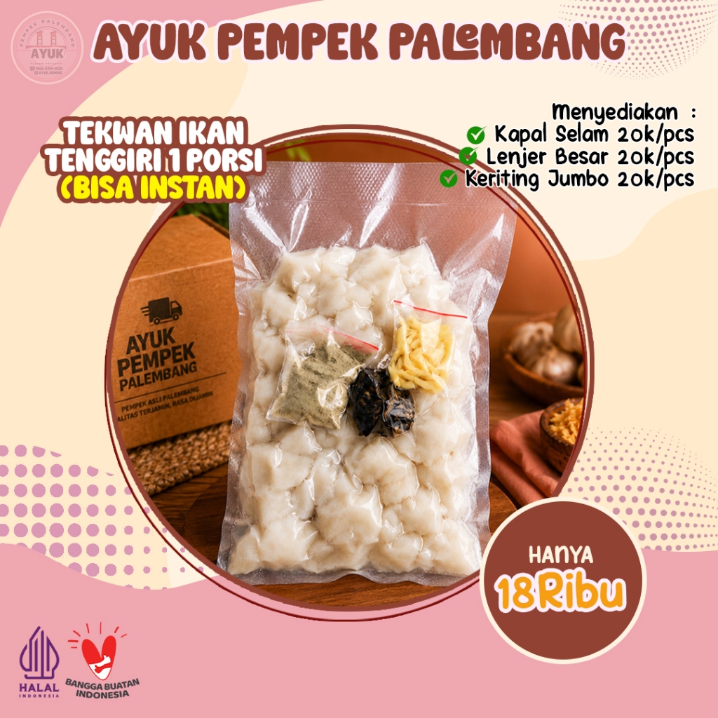 Tekwan Ikan tenggiri palembang 1 porsi (bisa instan)