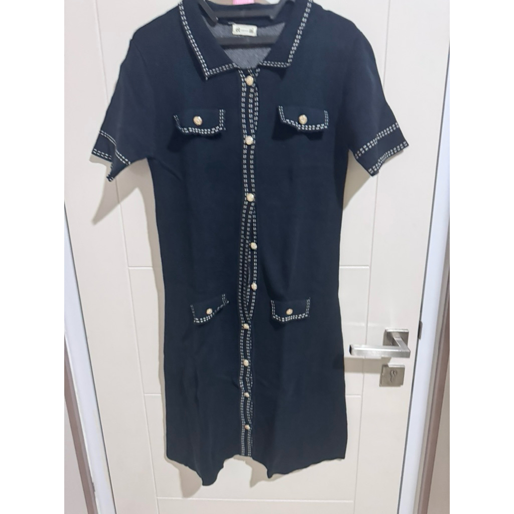 dress etni preloved/ dress etni second /  dress second / dress knit wanita / dress knit preloved