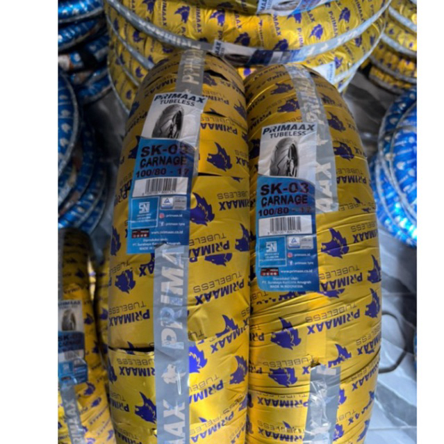 BAN PRIMAX TUBLESS SK-03 100/80 RING 17 ORIGINAL
