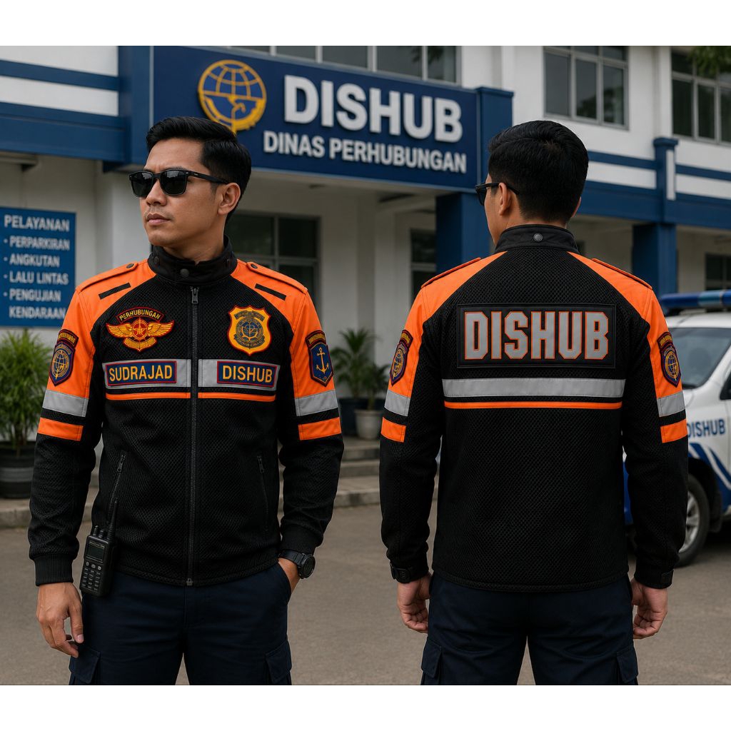 jaket dishub orange terbaru 2026