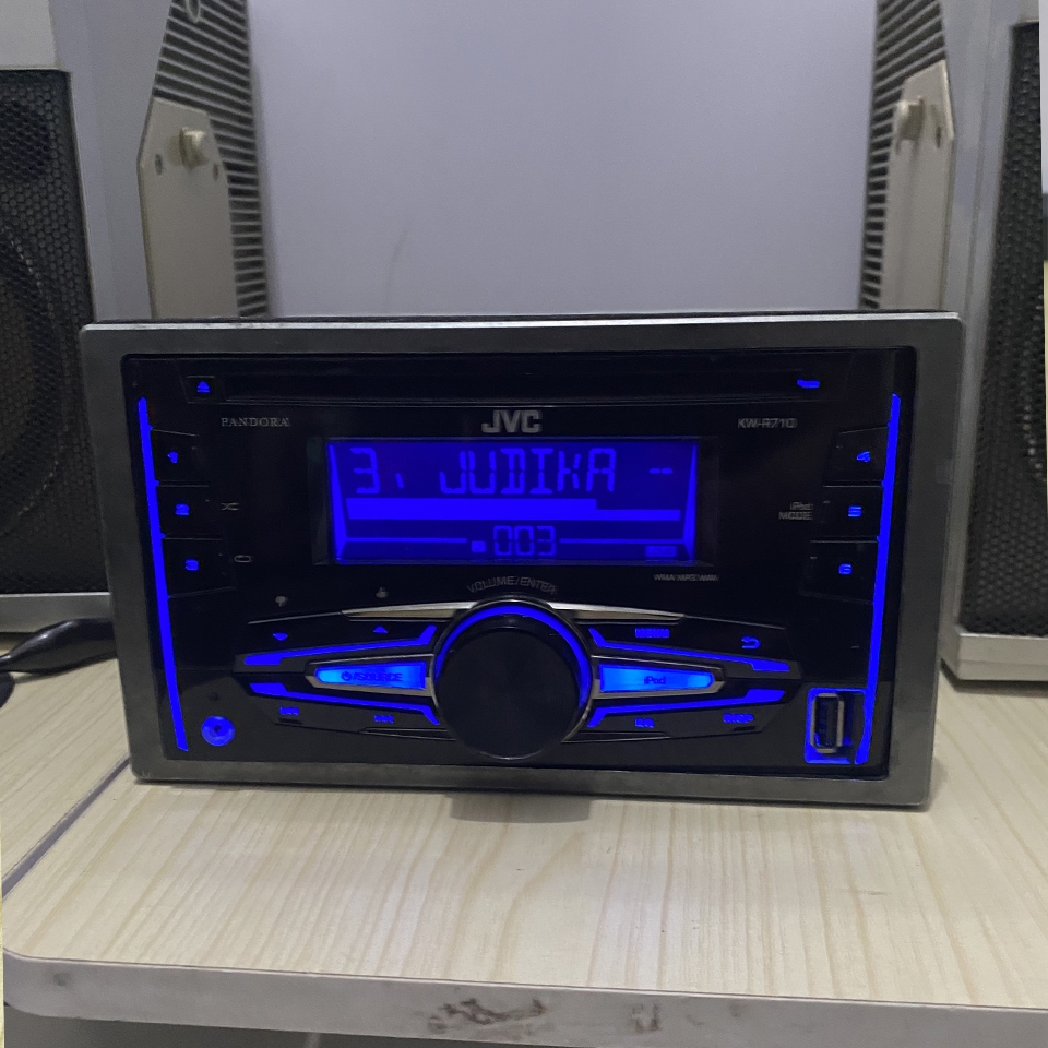 Head Unit Double Din JVC Kenwood Pandora KW-R710 OEM