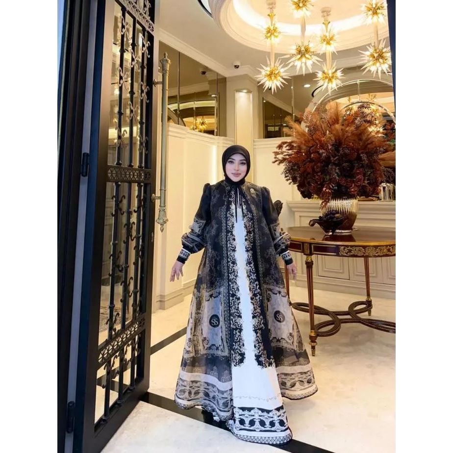 Shella Saukia Dress Hitam Outer Bunda 03-178