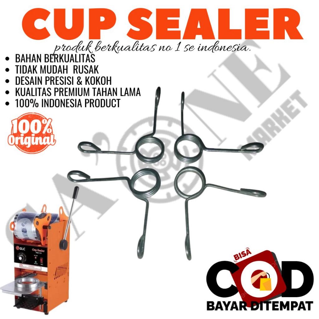 Sparepart Cup Sealer Per Pengunci Penyangga Mesin Cup Sealer