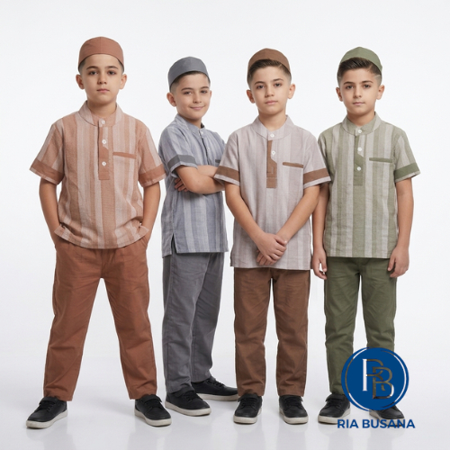 Ria Busana - Mika Mora - Setelan Koko Anak Art. D105