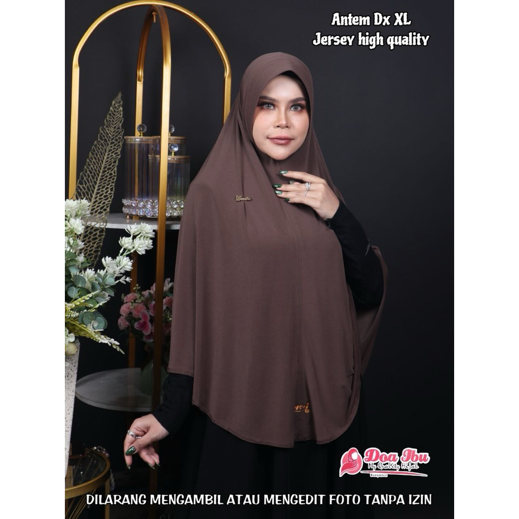 Hijab Bergo Pet Antem Jumbo XL DOA IBU