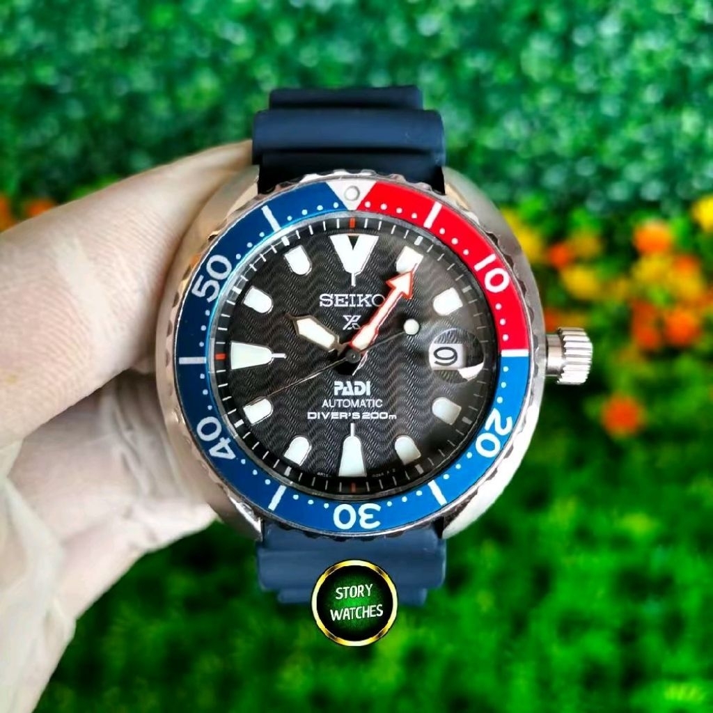 SEIKO Baby Mini Turtle SRPC41 SRPC41K1 Pepsi PADI Special Edition Prospex Diver Automatic Discontinu