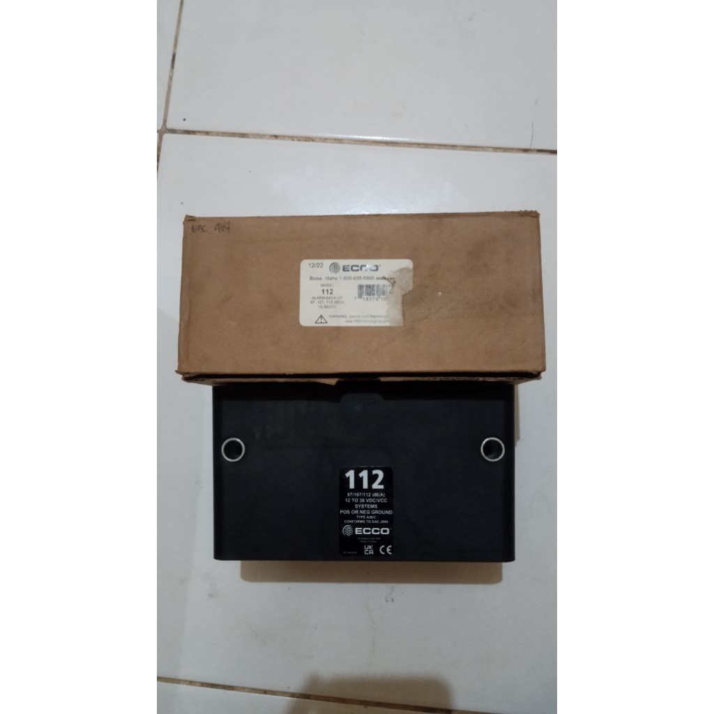 Back Up Alarm mundur ECCO 112DB Original 12-30 Volt DC