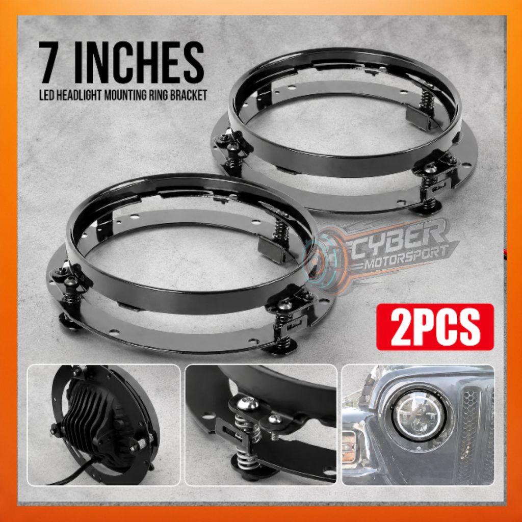 Bracket lampu suzuki jimny katana Headlamp daymaker bulat 7 inch.