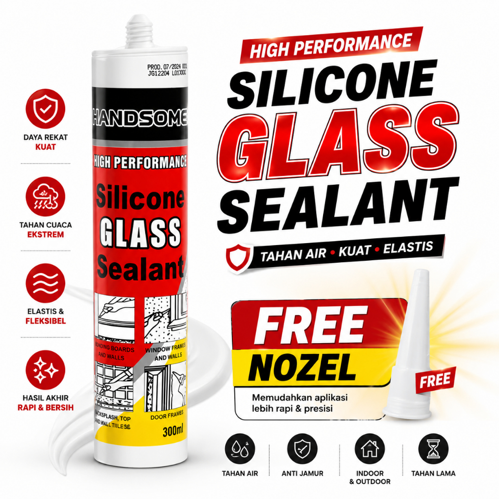LEM SEALENT kuat untuk keramik dan granite lem silicone sealent kaca aceticsilen lembotol lem sealan