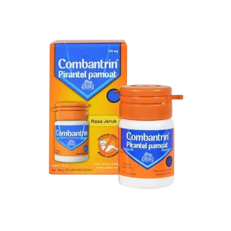 Combantrin Sirup 10 ml - Efektif Melumpuhkan Cacing, Aman untuk Anak dan Dewasa