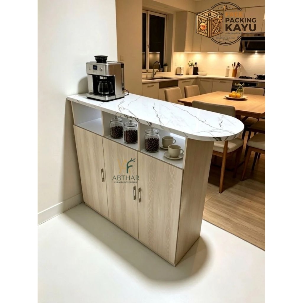 Meja mini bar Meja dapur minimalis Meja serbaguna
