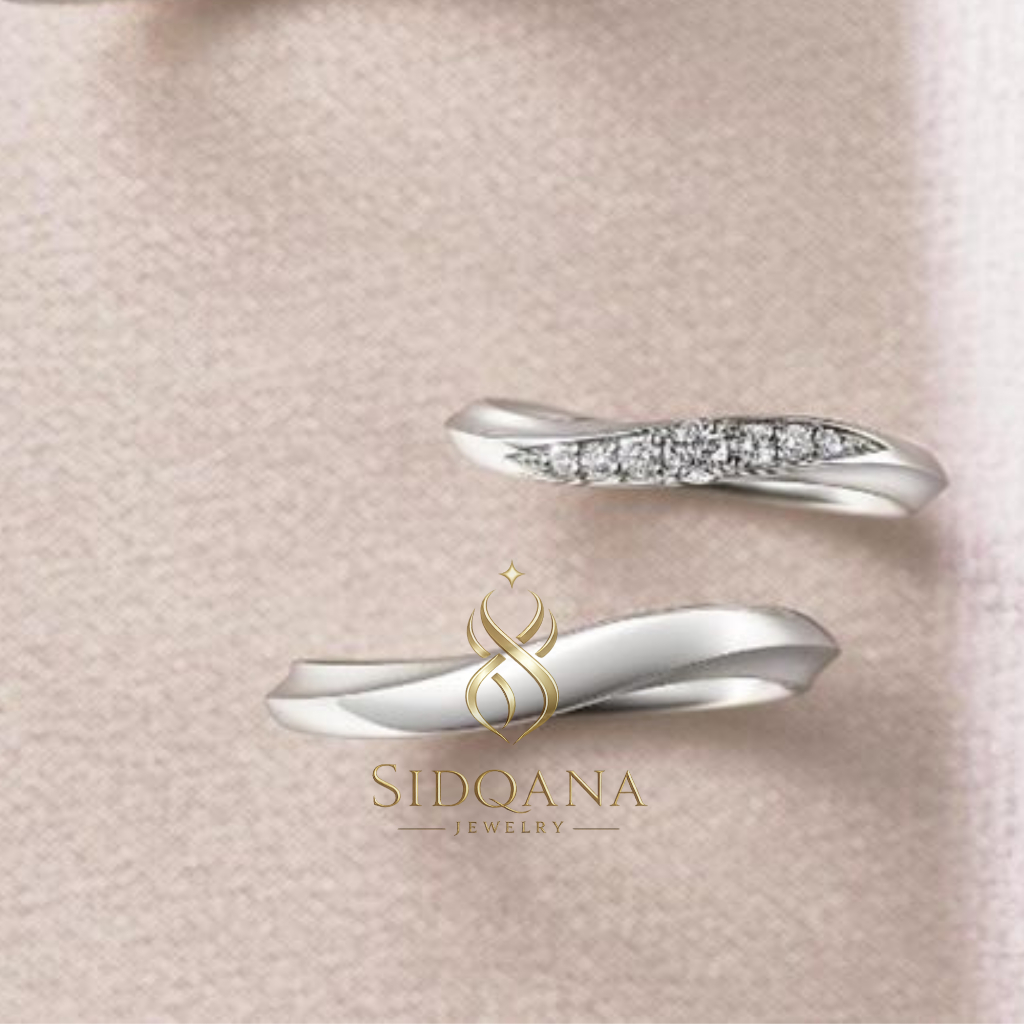 Sidqana Jewelry - Cincin Couple Silver Perak Murni - Couple Ring