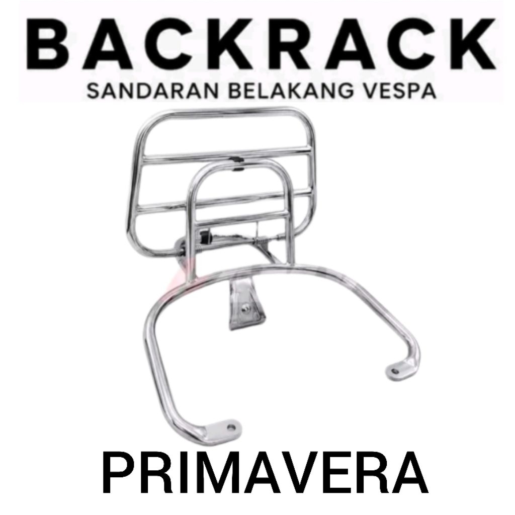 Aksesoris Vespa / Back Rack Vespa Primavera / Sandaran Jok  Vespa Primavera / Sandaran Belakang Vesp