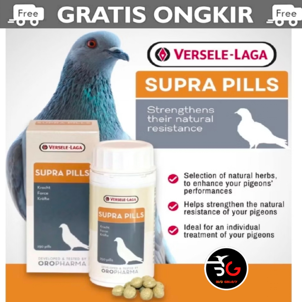 SUPRA PILS VERESELA LAGA SUPRA PIL MERPATI VITAMIN MERPATI VETAFARM 1 BUTIR