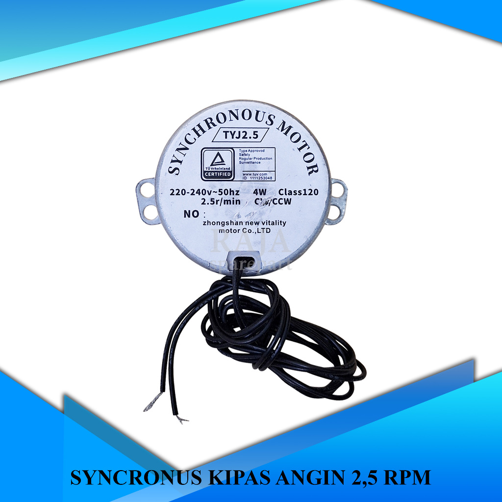 MR25 SYNCHRONOUS MOTOR / MOTOR SYNCRONUS KIPAS ANGIN 2,5 RPM