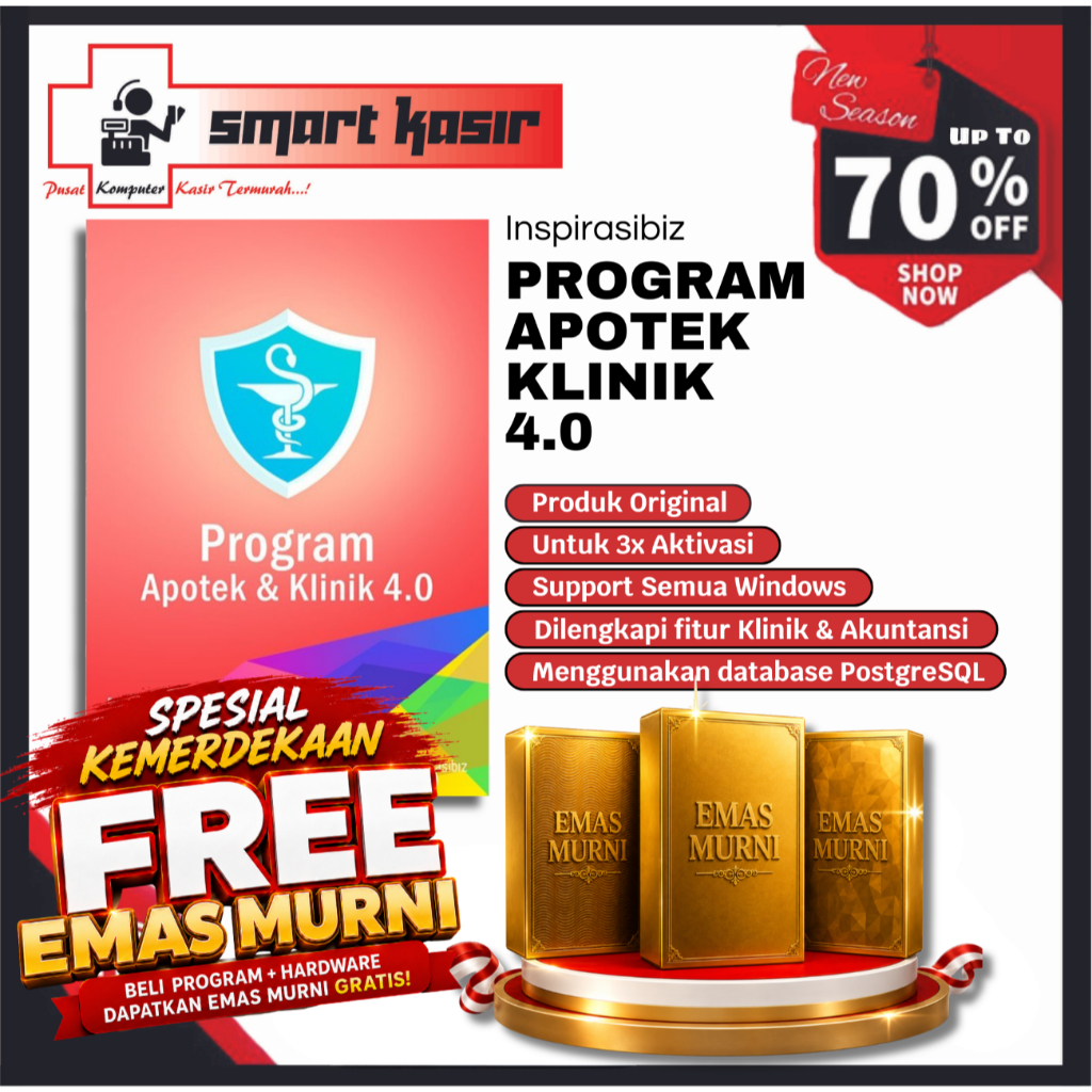 Program Apotek | Program Apotek dan Klinik | Program Apotek dan Klinik 4.0 | Program Kasir Apotek | 