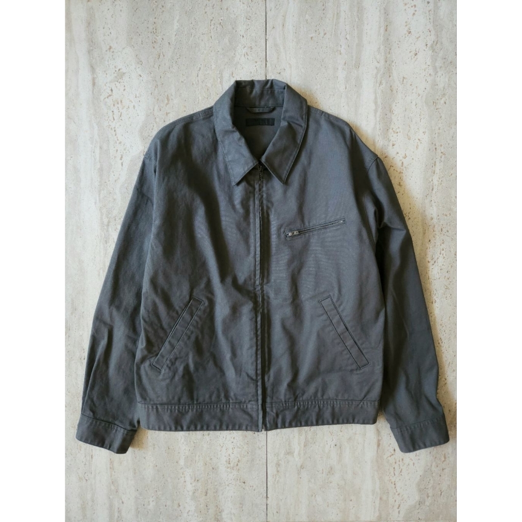 Uniqlo Jacket Blouson Ritsleting Dark Gray