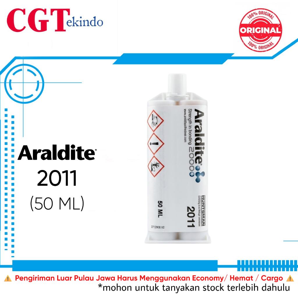 Lem Araldite 2011 50ml Epoxy Adhesive Original - Lem Besi Keramik Plastik Industrial Araldite AW 106