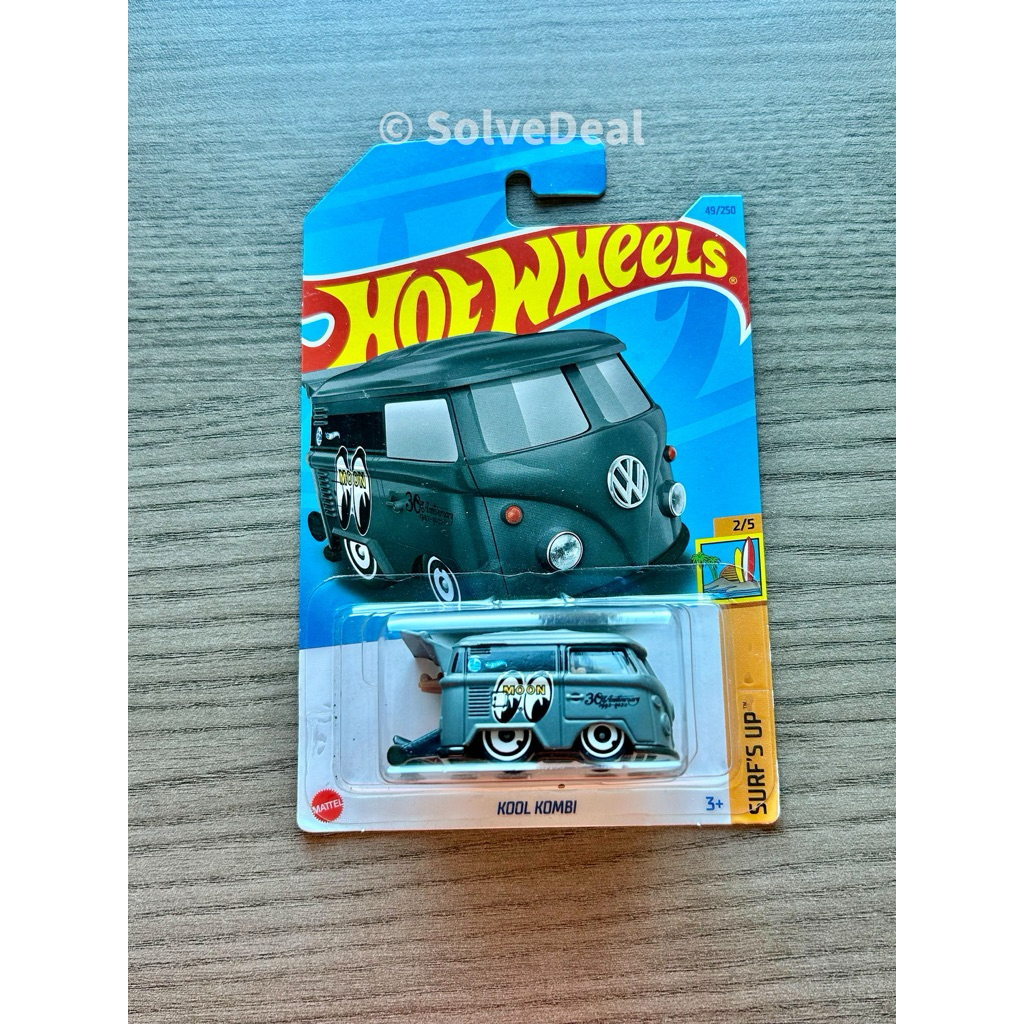 Hot Wheels Kool Kombi Mooneyes 2023 Matte Dark Gray Koleksi Hotwheels