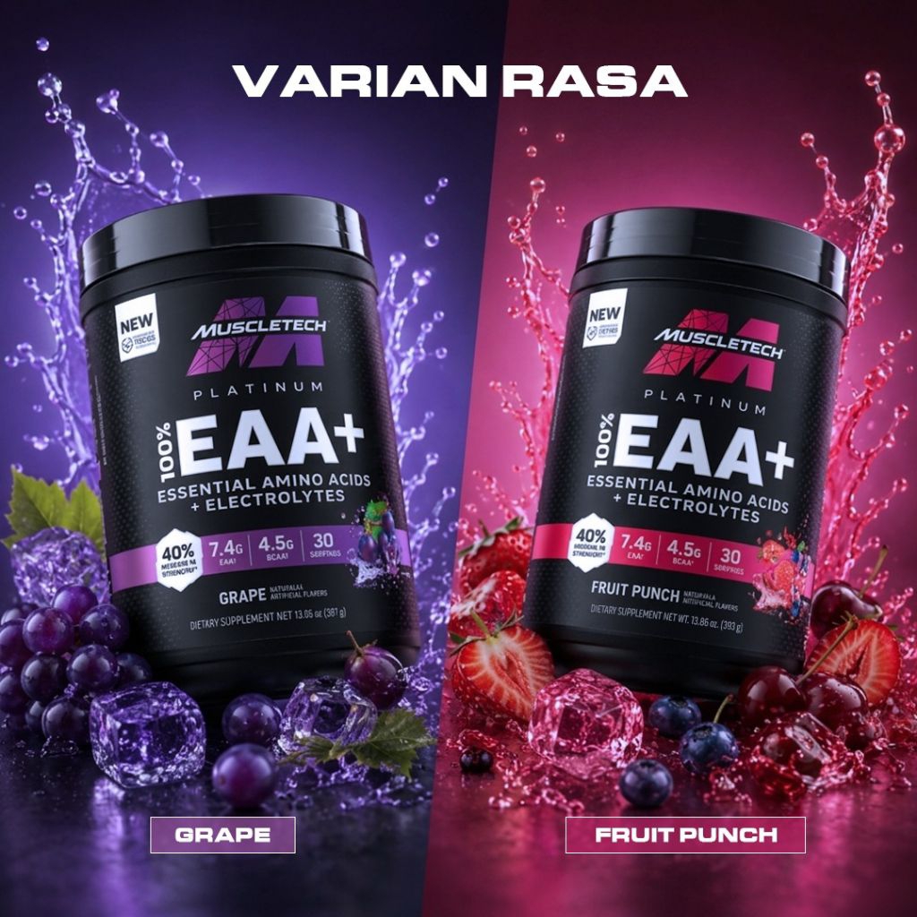 MUSCLETECH platinum 100% EAA+ essential amino acids+ electrolytes 387g