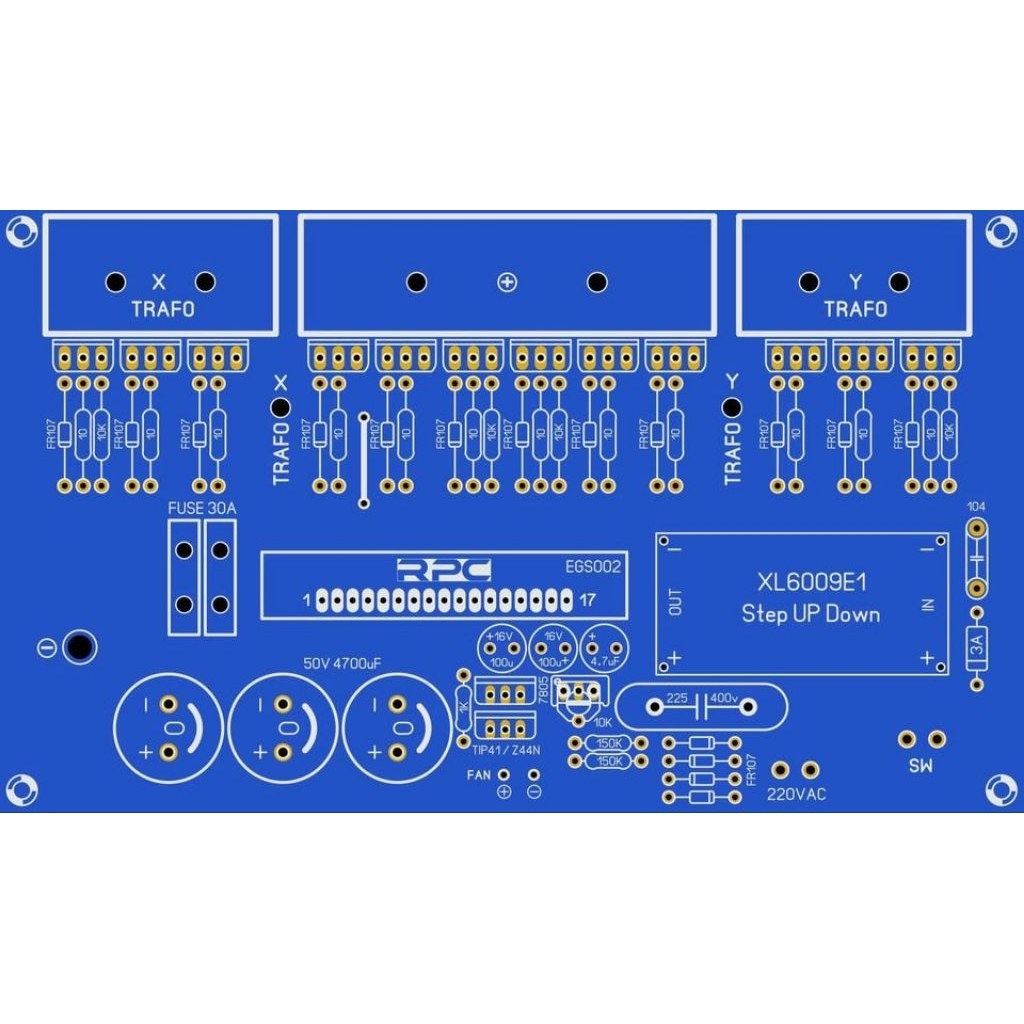 PCB inverter dc to ac low frequecy 1000w