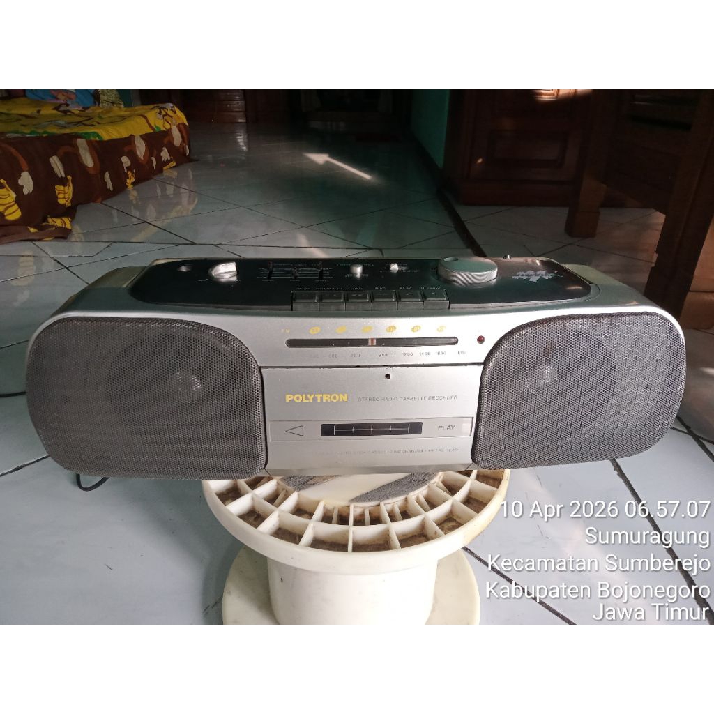 Radio/Tape PSC 123C mini merek polytron cuci gudang tidak ada dus