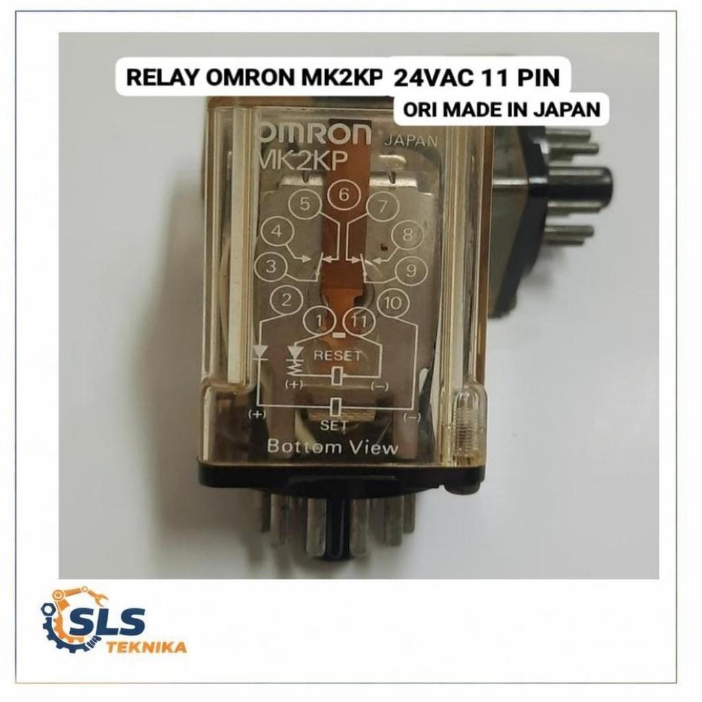 RELAY OMRON MK2KP 24VAC 11 PIN ( ORIGINAL MADE IN JAPAN)