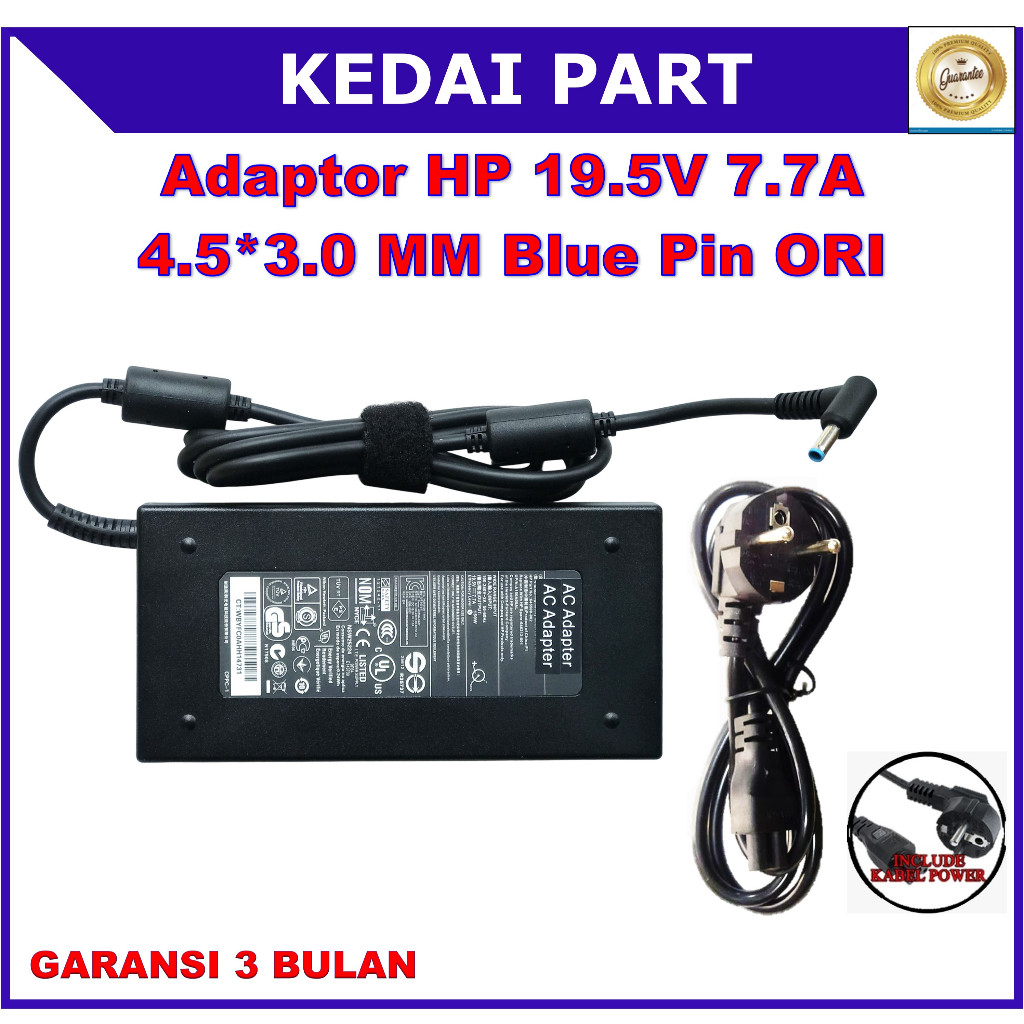 Adaptor Charger HP Omen 15-AX243DX Laptop PC 19.5V 7.7A 150W