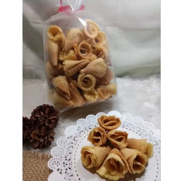 Opak Gambir Contong / Gulung Gurih Enak Renyah