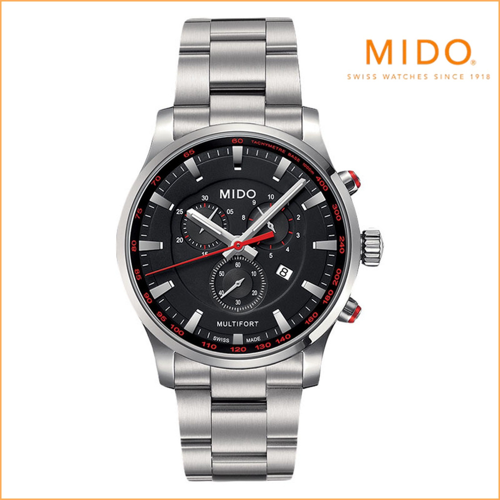 MIDO M005.417.11.051.00 Multifort Jam Tangan Pria Chronograph Original