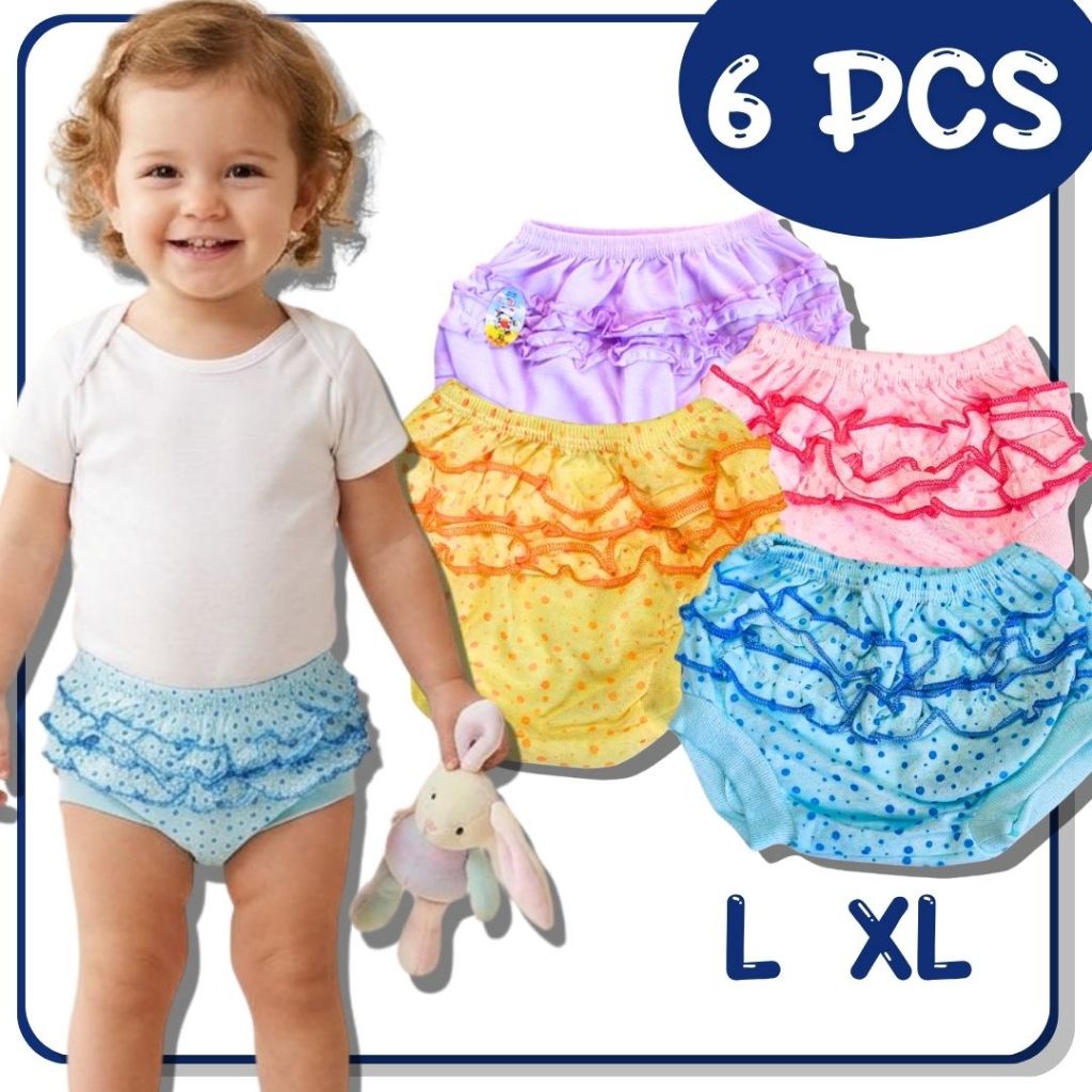 ISI 6 PCS Celana Pop Rempel MHL Anak Cewek/ Short Pants Kids Pendek Ukuran L XL OEMAH DALEMAN99