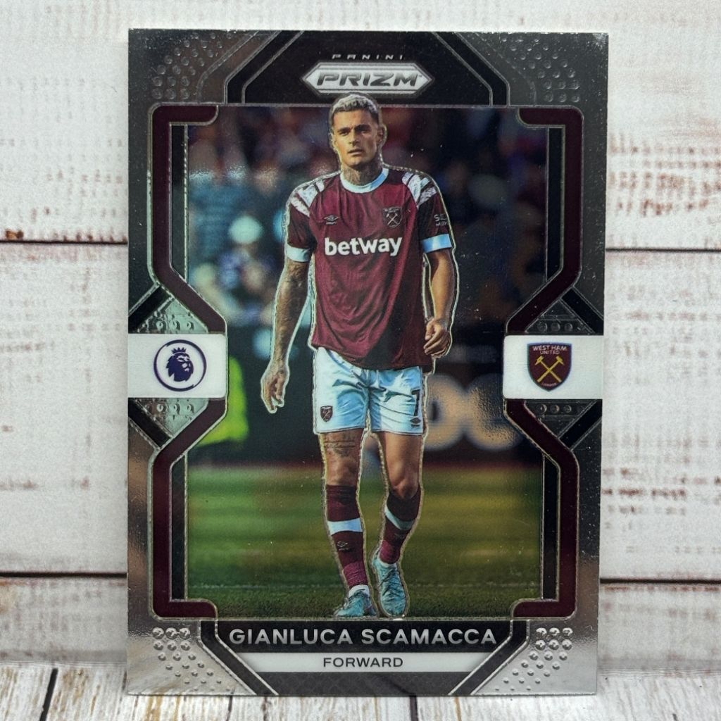 Kartu Bola Scamacca West Ham Panini Prizm Original