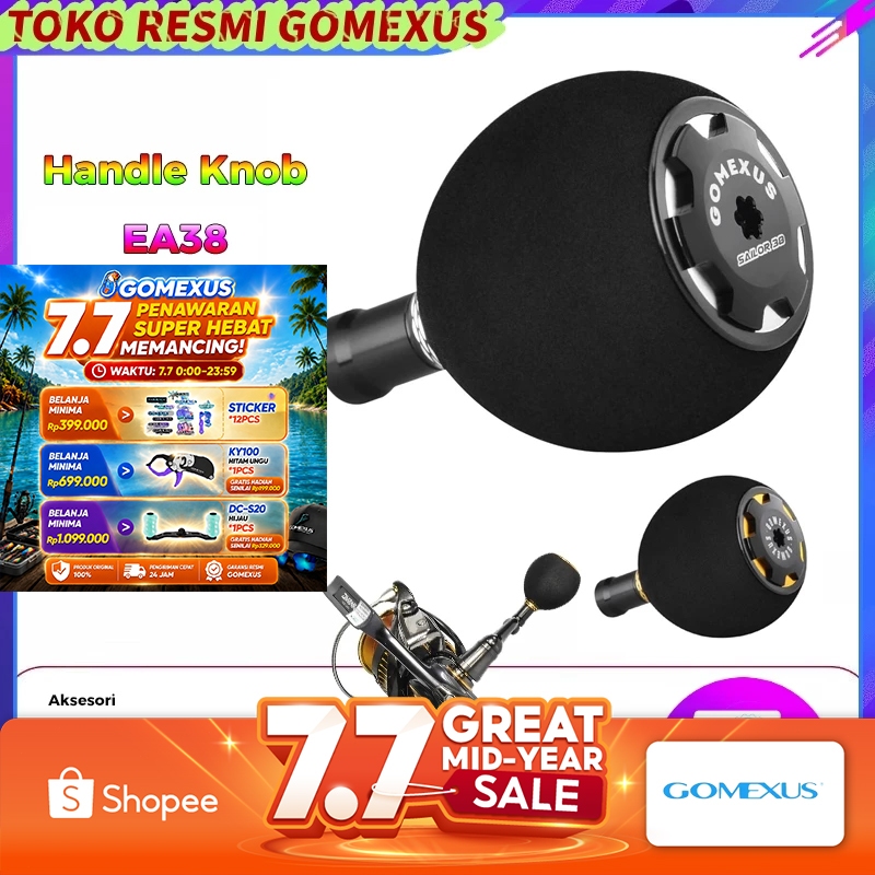 Gomexus Kneop EVA Reel Handle Knob 38mm for Shimano Stradic Ci4 Daiwa Ballstic LT Ryobi Minipower Ec